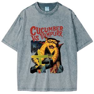 เสื้อยืดผู้ชายขนาดใหญ่พิเศษทรงโอเวอร์ไซส์สไตล์วินเทจเสื้อยืดสำหรับสตรีทซักเสื้อผ้า100% พิมพ์ลายว่างเปล่าเสื้อยืดผ้าฝ้ายสำหรับผู้ชายไซส์ใหญ่พิเศษ - Product Image 1