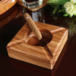 Hexagonal Wooden <b>Ashtray</b> Minimalist Design Solid Wood Desktop Smoke Accessory Home Decoration Crafted for Smoking - Product Image 3