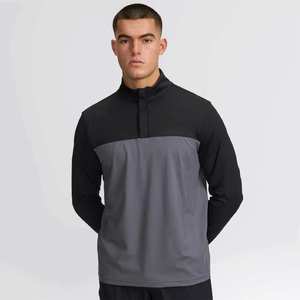 เสื้อโปโลแขนยาวคอตั้งแบบซิป ¼ สำหรับผู้ชาย สวมใส่สบาย เหมาะสำหรับออกกำลังกาย ฟิตเนส วิ่ง และเล่นกีฬา - Product Image 6