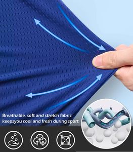 Pantalones Cortos Deportivos de Malla para Hombre, 6/9 Pulgadas de Entrepierna, Tejido Transpirable para Gimnasio y Entrenamientos - Product Image 2