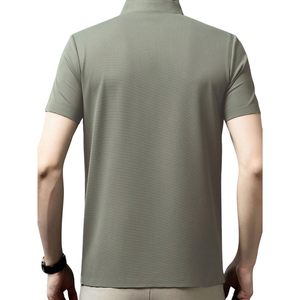 Polo de Rendimiento para Hombre, Color Verde Oliva, Manga Corta, Transpirable, de Secado Rápido, Ligero, Elástico, Informal, para Golf, Tenis, Oficina - Product Image 5