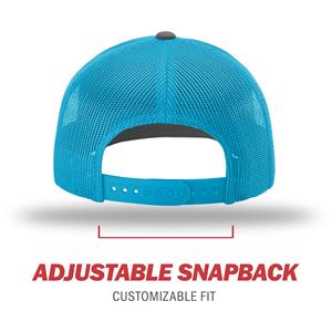 Adjustable Snapback Trucker Cap 6-Panel Mesh Fabric Unisex Casual Solid Color Breathable <b>Waterproof</b> Fit Canvas <b>Hat</b> Teams - Product Image 4