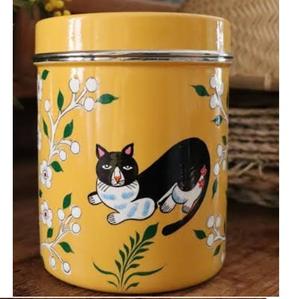 Exclusive Design Enamel Finished Sugar <b>Jars</b> Kitchen Utensils Modern Designer Wooden <b>Tea</b> Container <b>Coffee</b> <b>And</b> <b>Tea</b> <b>Jar</b> - Product Image 2