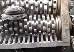 Industrial <b>Tyre</b> Wire Crusher <b>Machine</b> Double Shaft High Efficiency Recycling Equipment for Scrap Tire and Rubber Waste Management - Product Image 3