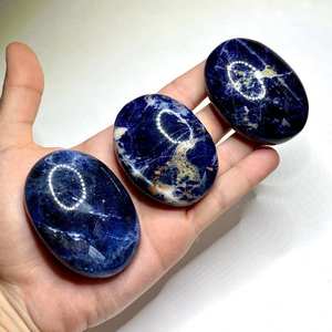 Pierres de Sodalite Naturelle Polies et Lisses, Pierres de Poche en Cristal Bleu pour Cadeau, Décoration, Présentation, Collection et Artisanat - Product Image 2