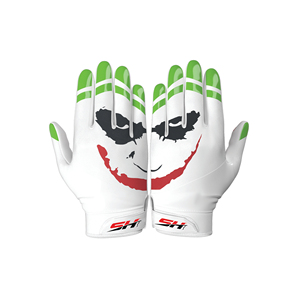 Gants de receveur de football de qualité supérieure, ajustables, taille moyenne, souples, respirants, légers, design respirant, adhérence maximale, précision de la récupération - Product Image 1
