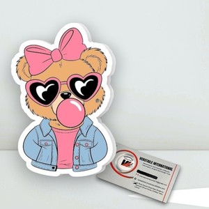<b>Cute</b> <b>Bear</b> Pink Bow Heart Sunglasses Bubble Gum Blue Jacket Summer Acrylic Butterfly Eyelash Extension Palette for Lash Artists - Product Image 6