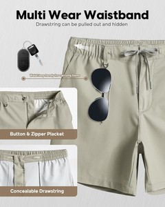 Shorts de sport pour hommes, durables, légers, respirants, écologiques, séchage rapide, couleur unie, performance, course à pied, randonnée - Product Image 4