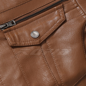 Breathable <b>Men</b> <b>Leather</b> <b>Jacket</b> Classic Fit Modern Fashion Casual Streetwear Outfit <b>Men</b> <b>Leather</b> <b>Jacket</b> - Product Image 4