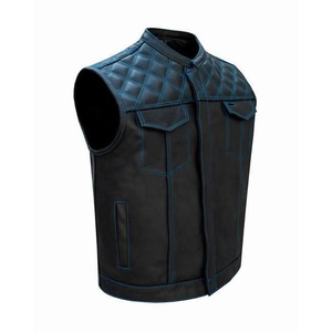Veste sans manches en cuir de haute qualité, très élégante et stylée - Product Image 1