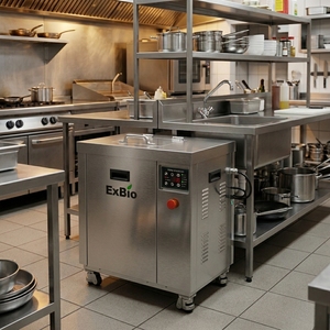 Gran Venta de calidad superior Exbio 25kg/día capacidad basura de Alimentos/máquina de eliminación de compostaje de residuos de alimentos - Product Image 6