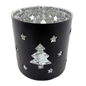 <b>Mirror</b> Mosaic Christmas Decoration Luxury Metal Votive Holder Classic Design Candle Vessels Handmade Customized - Product Image 1