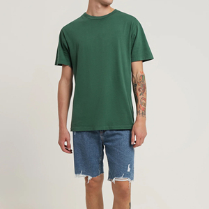 Shorts de Mezclilla Personalizados para Hombre, Estilo Urbano, Corte Holgado, Tejido Grueso, Lavado Vintage y Diseño Multigráfico - Product Image 1