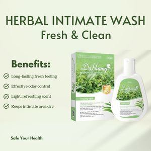 Herbal Feminine Wash Fresh & Clean Green Tea Deep Purifying Intimate Hygiene Oil Control Antioxidant Care pH Balanced Daily Use - Product Image 4