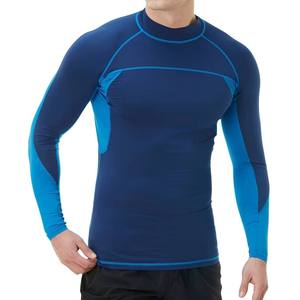 <b>Athletic</b> Men's Full Sleeve Rash Guard Swim Shirt-Polyester/Cotton Quick Dry Breathable Eco-Friendly UV Protection - Product Image 3