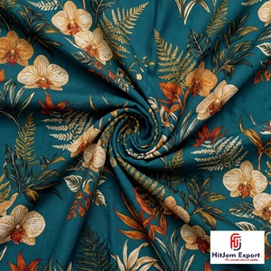 High Grade Digital Printed Cotton Lawn Fabric OEM ODM Textile Manufacturer Custom Made Fabric Supplier for Fashion Apparel Home - Product Image 5