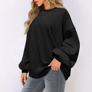 Sudadera extragrande para mujer totalmente personalizada en varios colores, sudadera extragrande moderna y elegante para mujer - Product Image 6