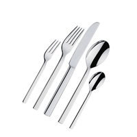 Ensemble d'ustensiles de table pratiques en acier inoxydable, cuillères, fourchettes, couteaux, couverts réutilisables pour la cuisine, la maison, le restaurant, l'hôtel