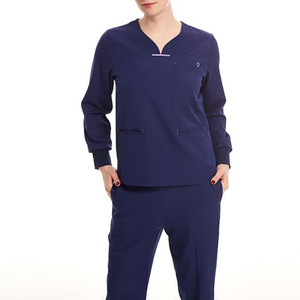 Tenues médicales extensibles pour femmes, uniformes d'infirmière de qualité supérieure avec broderie de logo personnalisée et approvisionnement en gros - Product Image 4
