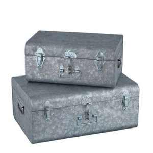 Coffre de rangement en fer le plus vendu, finition bleu roi, étanche, durable, avec couvercle et serrure, à prix avantageux - Product Image 2