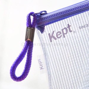 Trousse à crayons transparente Raymay en PVC avec fermeture éclair fine, deux sections détachables à clipser, porte-pages de livre, organisateur de papeterie pour - Product Image 6