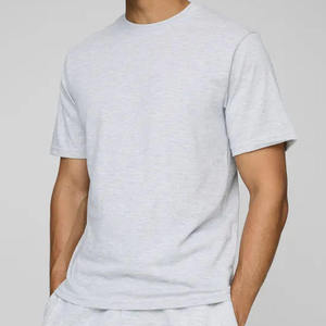 Ensemble T-shirt et short tissé oversize pour homme été 2026, 100 % coton, séchage rapide, streetwear unisexe, qualité supérieure - Product Image 3
