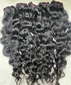 ผมต่อแท้จากวัดอินเดียใต้ ผมเรมี่แบบเป็นมัด  พร้อมเชือกผูกผมแบบ HD Lace ความยาว 20-30 นิ้ว ผมอินเดียแบบเวฟท์  ทอแบบเครื่องจักร - Product Image 2
