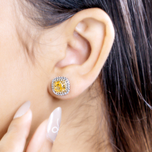 Superbes boucles d'oreilles classiques en zircon taille poire, en argent 925 plaqué rhodium, serties griffes, parures de bijoux de luxe pour femme pour mariage - Product Image 5