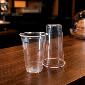 QUANG QUAN Disposable PP Single Wall Plastic <b>Cups</b> 95mm 16/20/24 oz Clear for Iced Coffee <b>Cold</b> Beverages & Desserts - Product Image 4