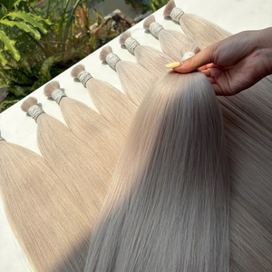Cheveux humains blonds en gros, 100% naturels, cheveux vietnamiens de qualité supérieure, vierges, super double drawn, tendance - Product Image 4
