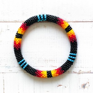 Color Block Seed Beads Crochet <b>Charm</b> <b>Bracelet</b> Elastic Tube Boho Tribal Pattern Luxury Gift Jewelry Wholesale - Product Image 5