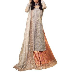 Nuevo Estilo Moderno en Línea, Precioso Lehenga Choli Bordado de Diseñador, Vestido de Novia para Boda - Product Image 1