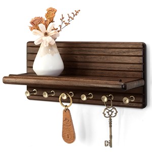 Reclaimed Teak Wood wooden <b>key</b> holders and wall hooks OEM Custom Wholesale | Aqdus Saleem India - Product Image 2