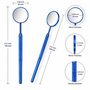 Ensemble d'outils de luxe en acier inoxydable pour extensions de cils, miroir grossissant mural, pinces, poudre, finition personnalisée longue durée - Product Image 4