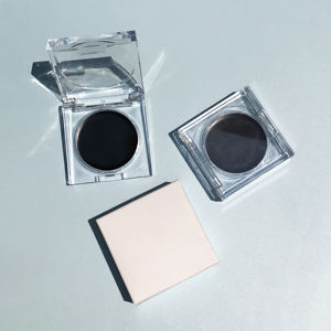 Envase Cosmético Acrílico Transparente con Tapa Abatible, Logotipo Personalizado, Envase Vacío, 40 mm de Diámetro, Superficie Brillante, Serigrafía, para Rubor - Product Image 5