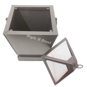 Brasero autoportant avec peinture résistante à la chaleur, pour charbon/bois, extérieur et barbecue - Product Image 2