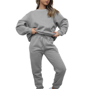 High Quality Wholesale <b>Zipper</b> <b>Hoodie</b> and Flared Pants Set Customize Sweatsuit With Logo <b>Red</b> Women Tracksuit - Product Image 1