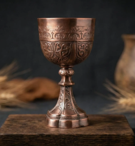 Copa de Vino de Tallo Largo, Cristalería de Alta Gama para Bar, Restaurante y Hogar, Copa Recubierta de Cobre y Latón a Precio de Mayoreo - Product Image 6