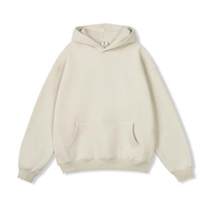 ผู้ผลิตเสื้อฮู้ดดี้โอเวอร์ไซส์สำหรับผู้ชาย ผ้าฝ้ายหนา สตรีทแวร์ แบรนด์ส่วนตัว รับผลิตแบบ OEM ขายส่ง - Product Image 4