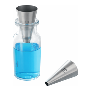Mini entonnoir en acier inoxydable sans soudure 18/10 pour analyse de laboratoire et contrôle qualité - Product Image 3