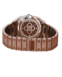 Montre de luxe pour homme avec logo personnalisé OEM ODM, diamants Moissanite, pavé complet de pierres VVS, bracelet en acier inoxydable - Product Image 4