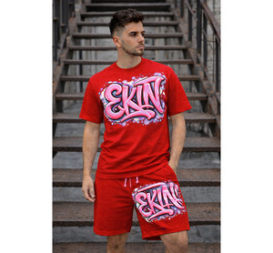 Ensemble de survêtement d'été personnalisé pour homme, 2 pièces, 100% coton, t-shirt et short en mesh, ensemble de vêtements pour homme, t-shirt avec short, ensemble twin - Product Image 3