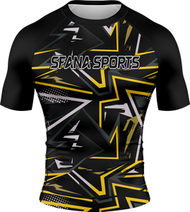 Rashguard léger à manches courtes pour homme avec compression pour le MMA, le grappling et les séances d'entraînement en salle de sport - Product Image 5
