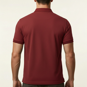 Summer Men's Short-Sleeved Polo <b>Shirt</b> with Custom Embroidery Logo 100% Cotton Polo <b>T</b>-<b>Shirt</b> - Product Image 3