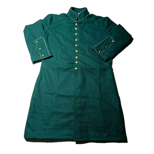 Abrigo Largo de la Época de la Guerra Civil Estadounidense, Reproducción Americana, Abrigo de Lana Estilo Frock - Product Image 1