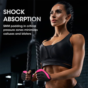 Outdoor Sportswear Women's Fitness Gloves Modern Design Classical Regular Fit Anti <b>Slip</b> <b>Half</b> Finger Wholesale Price Gym Gloves - Product Image 4