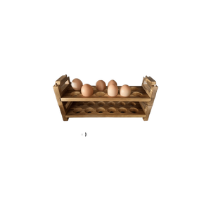 Bandeja de Almacenamiento de Huevos de Madera de Haya con Logotipo Personalizado, Cesta Rústica Nórdica para Huevos, para Restaurante, Cocina, Decoración del Hogar, Uso Alimentario - Product Image 3