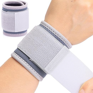 Attelles de poignet professionnelles confortables en nylon, tension réglable, conception flexible, fermeture auto-agrippante pour le soutien sportif en salle de sport, 1 paire - Product Image 5