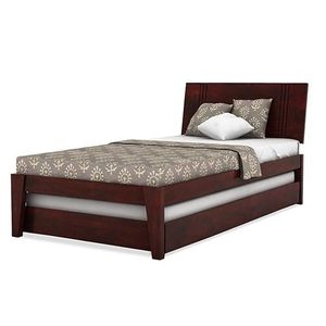 Lit mural moderne en bois massif Advika Elano Zorin avec rangement |   Lit gigogne élégant et durable, taille King Size - Product Image 6