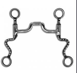 Mors d'entraînement en acier inoxydable à points, mors de dressage avec ferrule en cuivre pour le contrôle équin, équestre, 5 pouces - Product Image 4